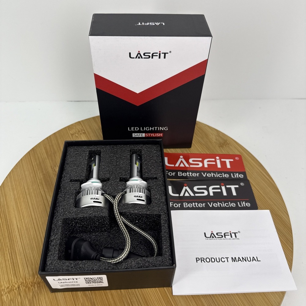 Lasfit 9145 9140 H10 LED‎ Fog Light Bulbs 60W 6000LM 6000K White Conversion Kit